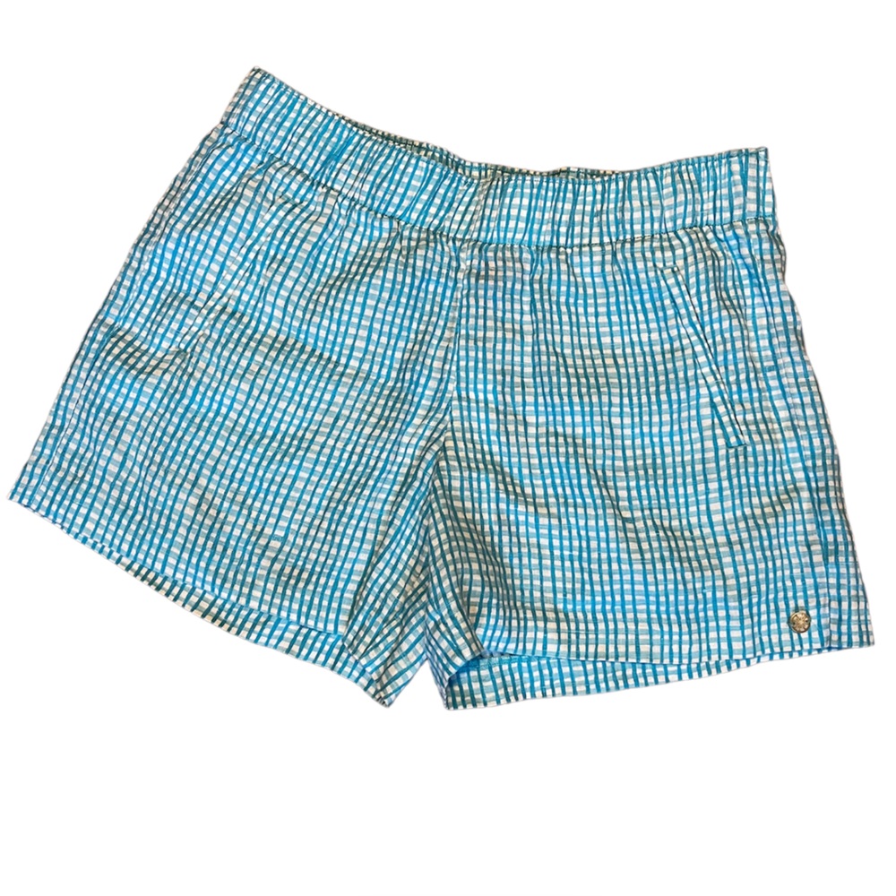 NWT LILLY PULITZER 100% linen Seabreeze Blue shorts- small
